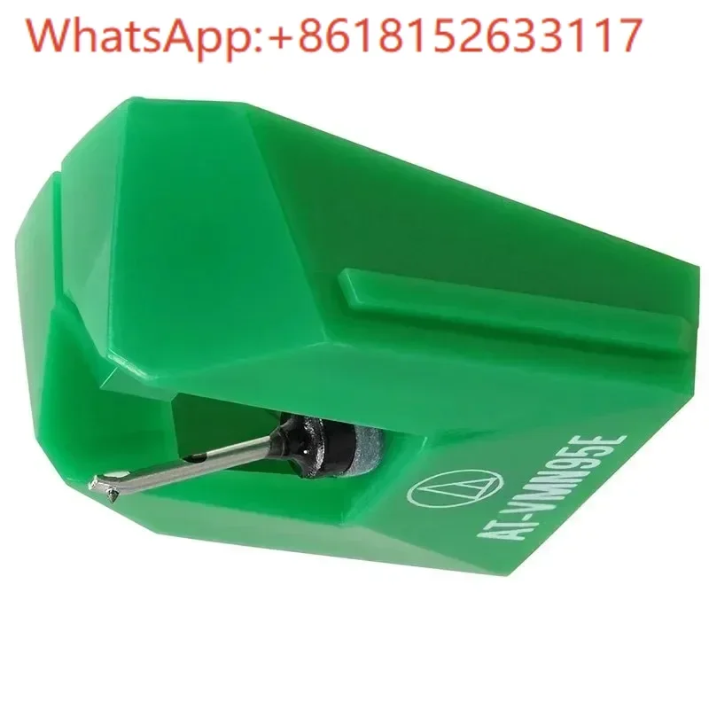 الأصلي AT-VM95E MM الديناميكي المغناطيسي بيضاوي الشكل الماس تلميح الأسود الغراء الصوتية رئيس VMN95E الصوتية رئيس