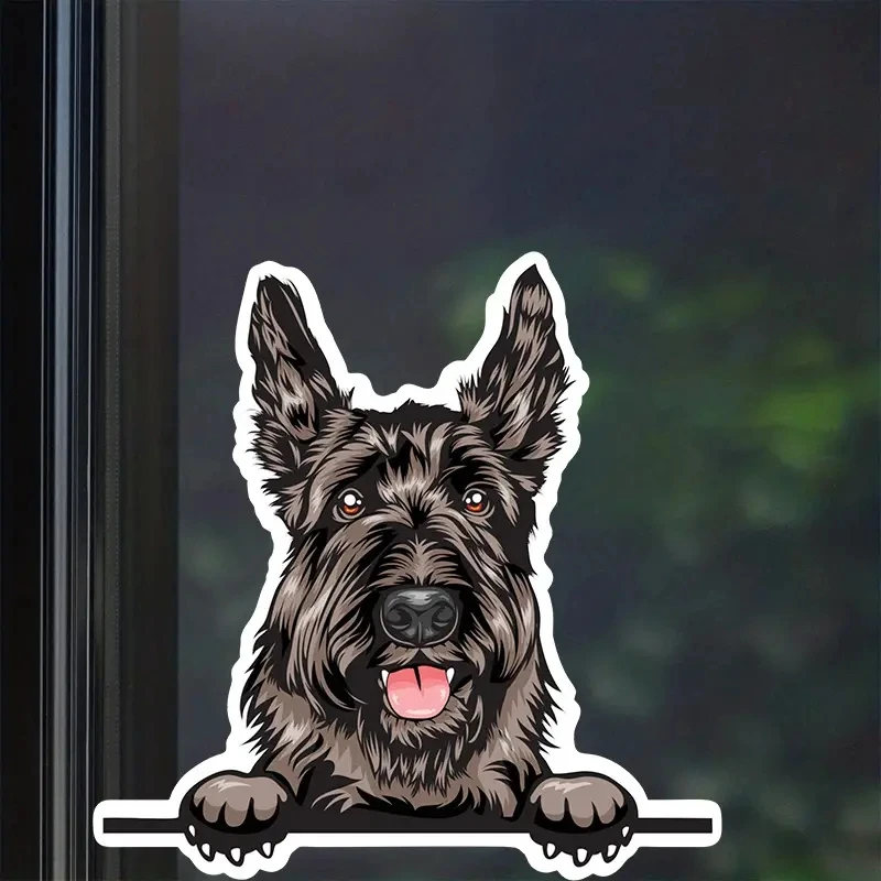 Adorable Scottish Terrier Personality Creative Vinyl Waterproof Decal Stickers For Cars, Laptops, Wall Windows, Bumper