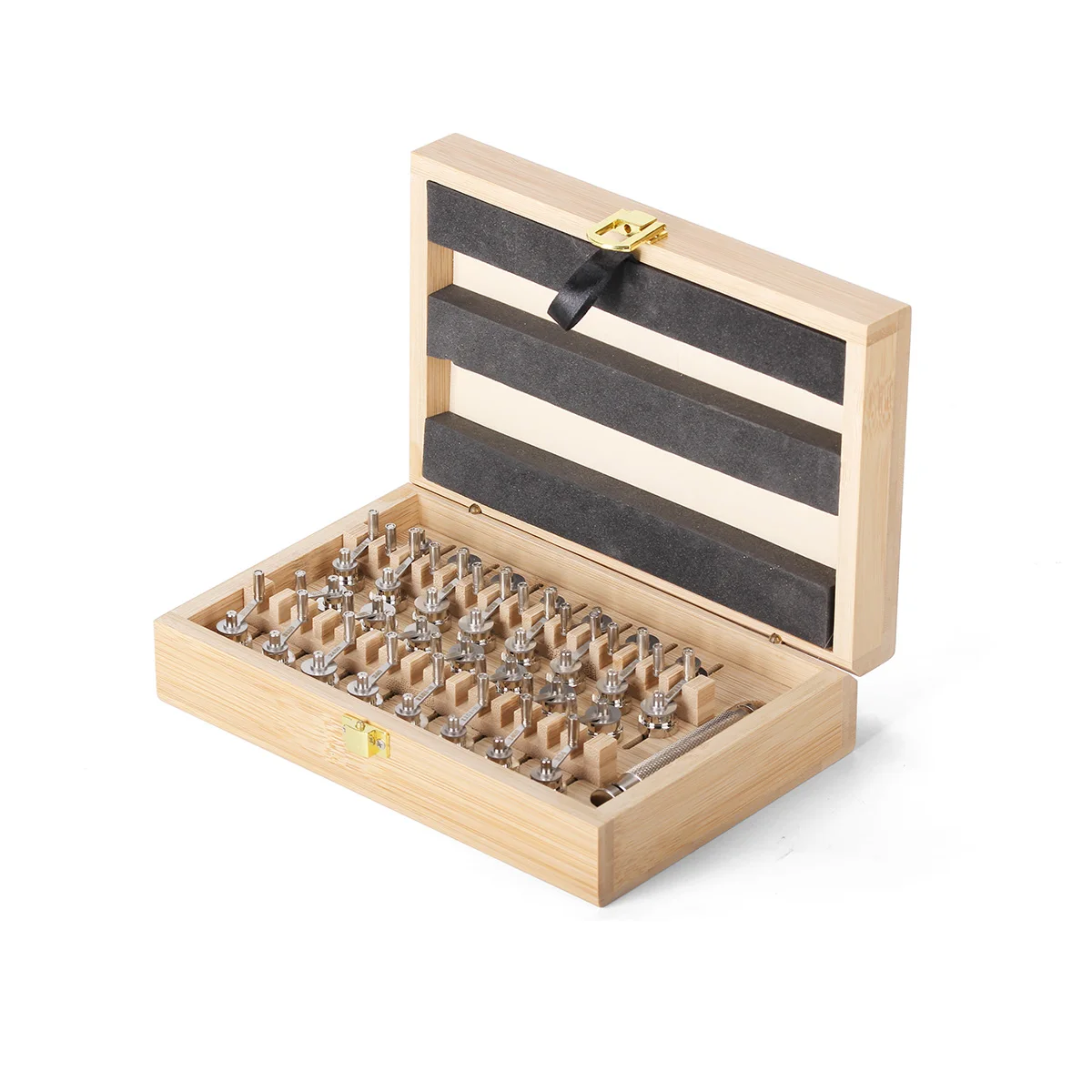 

30PCS High Quality Precision 3135 Watch Clockwork Repair Winder Tools Sets With Bamboo Box