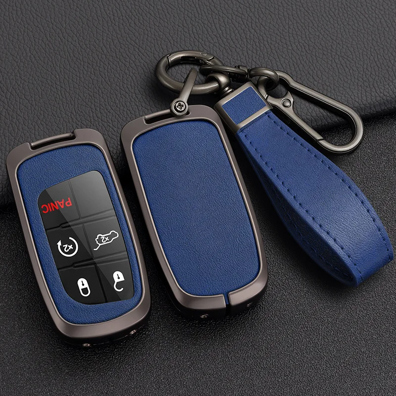 

Alloy Car Key Case Cover Shell For Jeep For Dodge Ram 1500 Journey Charger Dart Challenger Grand Cherokee Renegade Fiat Chrysle