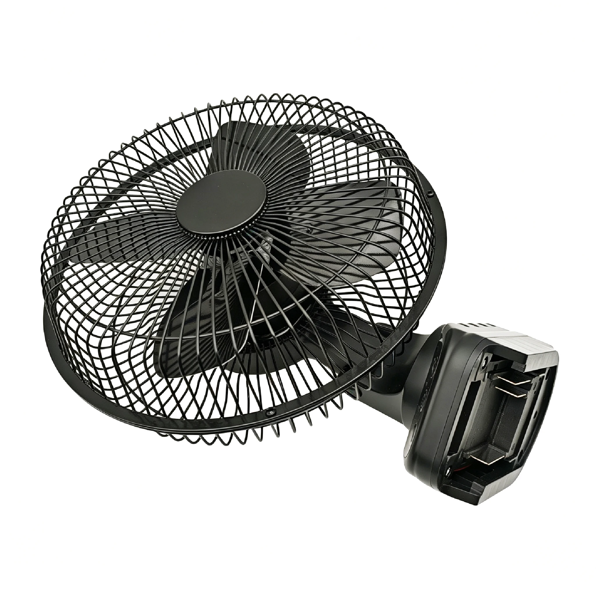 Für Makita Lithium-Akku Bürstenloser Metallventilator 140 ° Oszillation 45 ° Verstellbarer Ventilatorkopf 4 Geschwindigkeiten DC-Betrieb für Outdoor-Camping – Detail 15