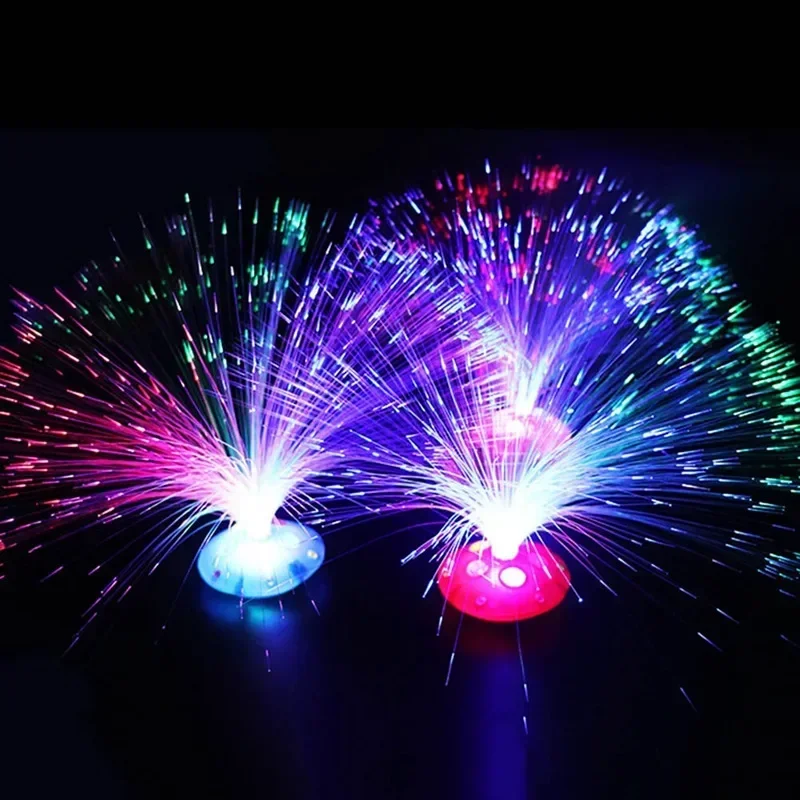 

Romantic Optical Night Light Christmas Party Decoration with Flashing Lights Luminous Toys Colored LED Fiber Optic Night Lights