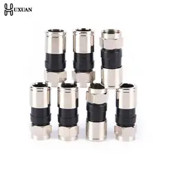 10 Pcs RG6 F Type Compression 2.7cm Snap Seal Plug Connector For Sky Satellite Virgin Cable