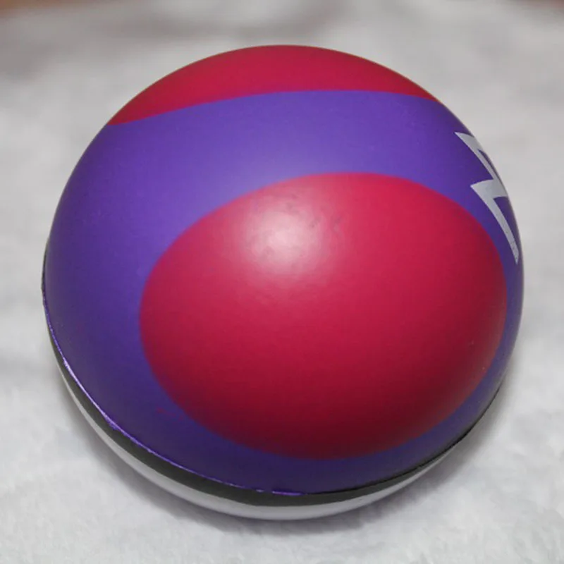 Pokémon 3D Pokeballs, 6cm, Multicolor Suave, Animal Cristal, Action Figure Colecionável, Bola do Jogo, Presente de Natal, 3 Estilos
