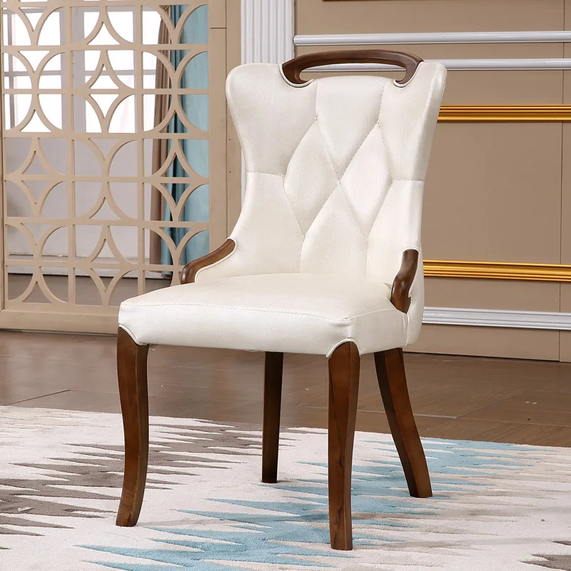 

[Daily Specials] European-style Dining Chairs, Solid Wood Backrest Dining Chairs, Soft Wrapping Dining Chairs, Tables and Chairs