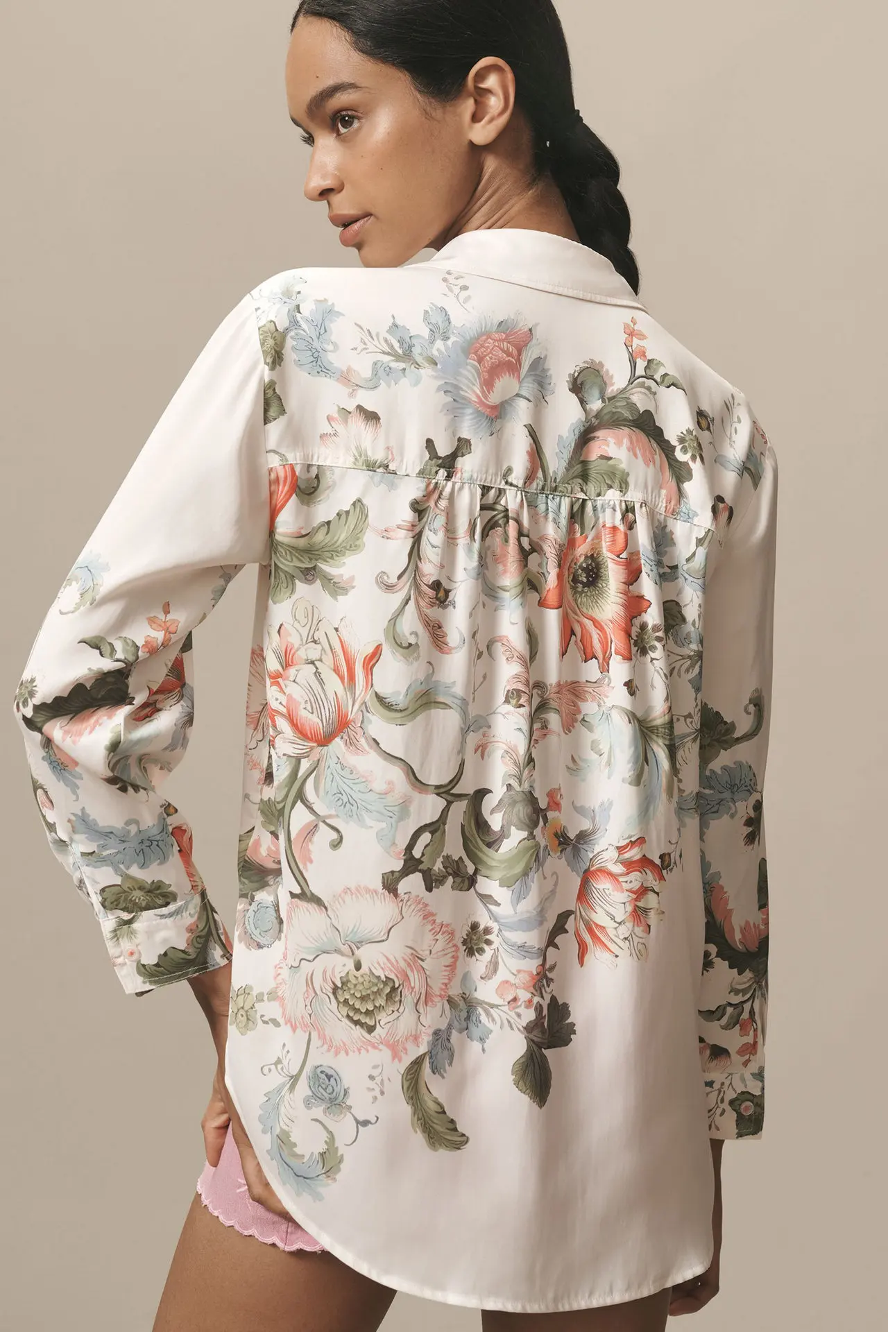 2026 Y2k Autumn Women New Vintage Print Turn-down Collar Over-shirt Long Sleeve Streetwear Loose Patchwork Harajuku Blouses Top