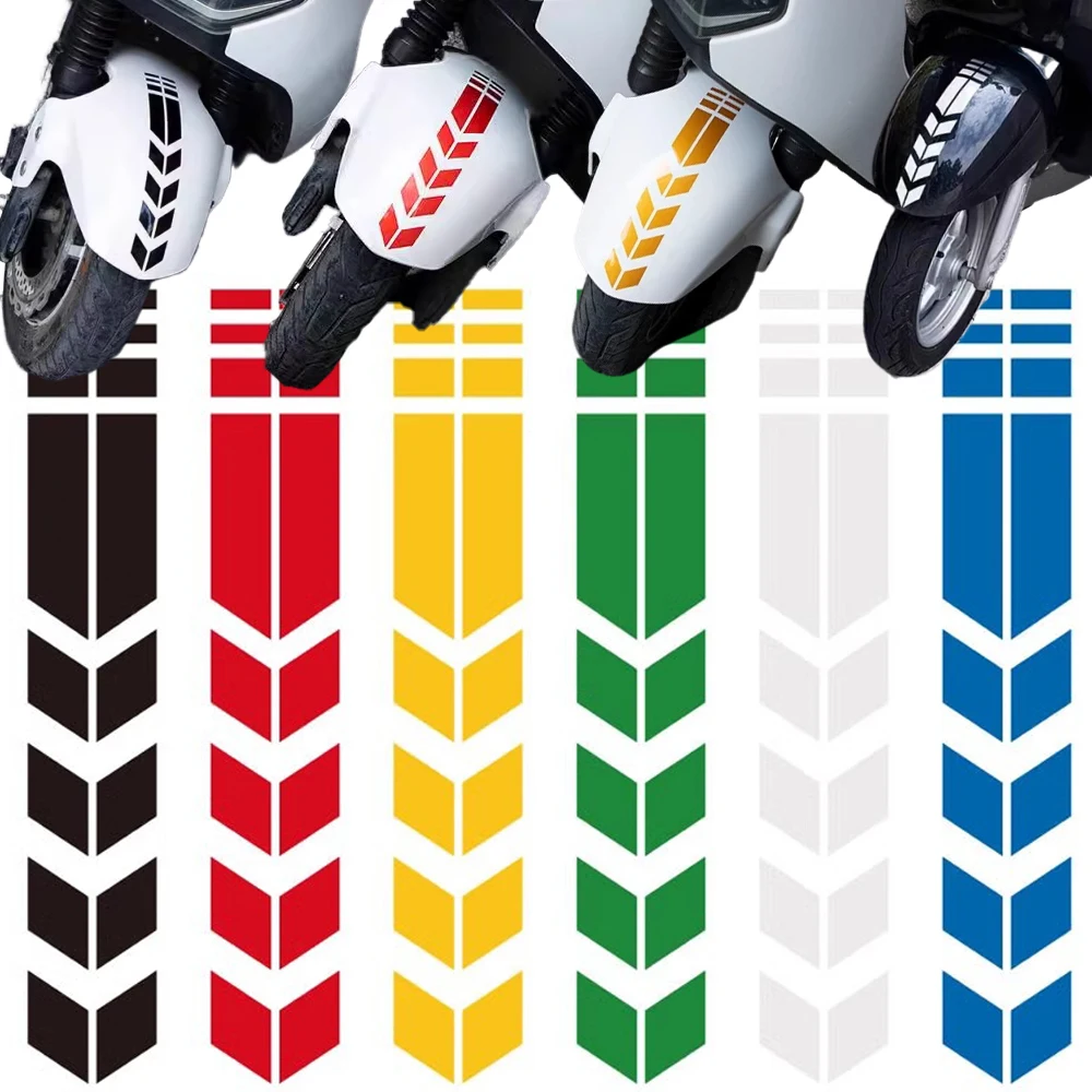 

Светоотражающая лента для мотоцикла, наклейка, универсальная водостойкая маслостойкая наклейка со стрелками для мотоцикла, наклейка на крыло, паста, аксессуары для мотоциклов