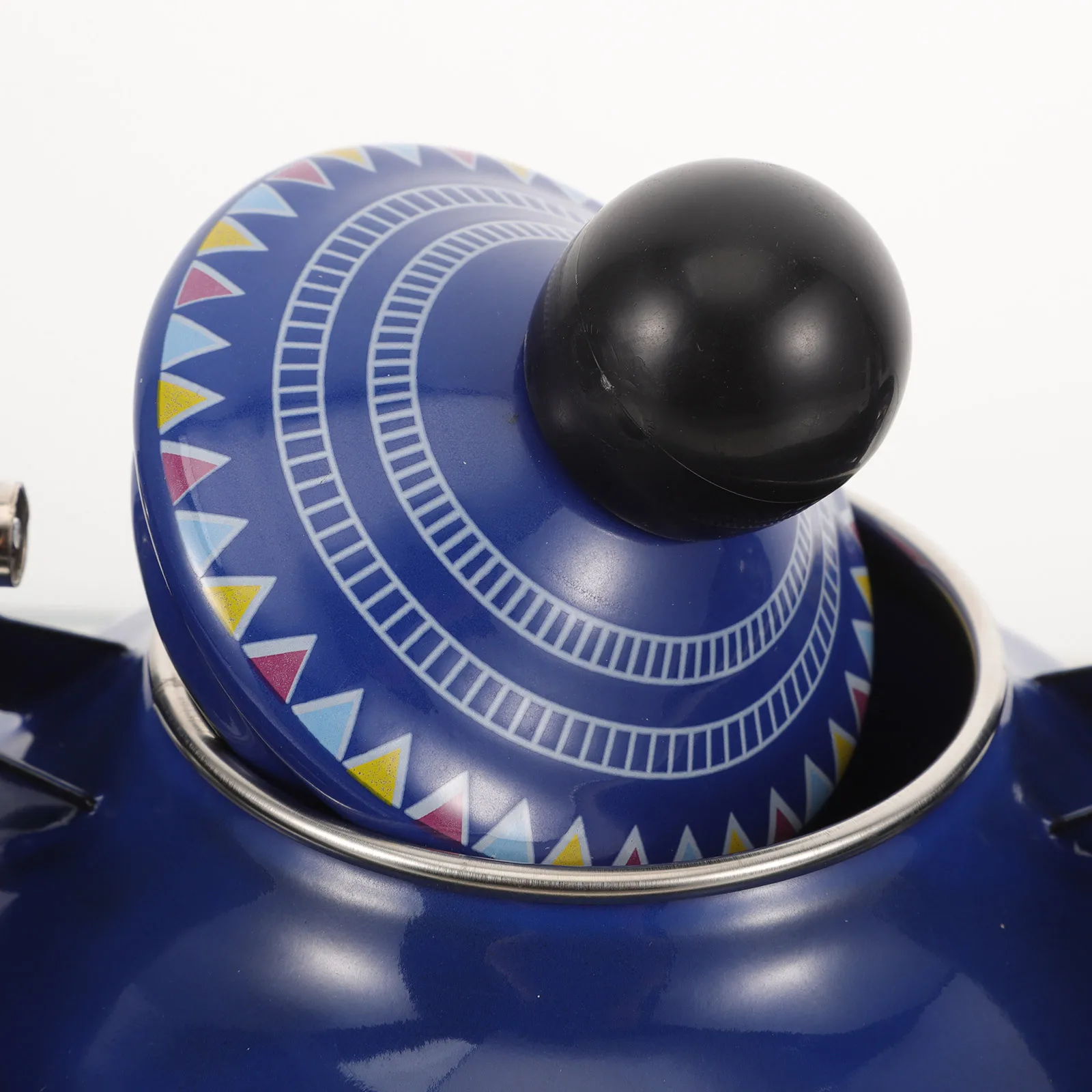 

1.1L Enamel Tea Kettle Vintage Stovetop Water Pot Large Capacity Handle Coffee Kettle For Home Daily Use Camping Boiling Soup