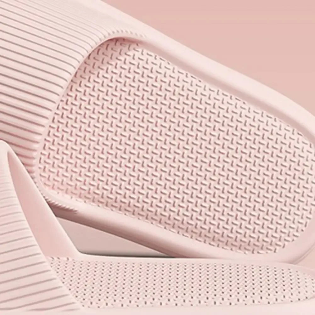 Sandal Wanita Musim Panas Warna Solid Kasual EVA Slide Nyaman Anti-Slip Sepatu Rumah Dalam/Luar Ruangan Sandal Lembut Penggunaan Ganda Sederhana