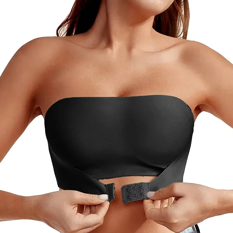 حمالة صدر نسائية بدون حمالات مبطنة بدون خياطة بإبزيم أمامي حمالة صدر مثيرة ومريحة وناعمة للإناث #1