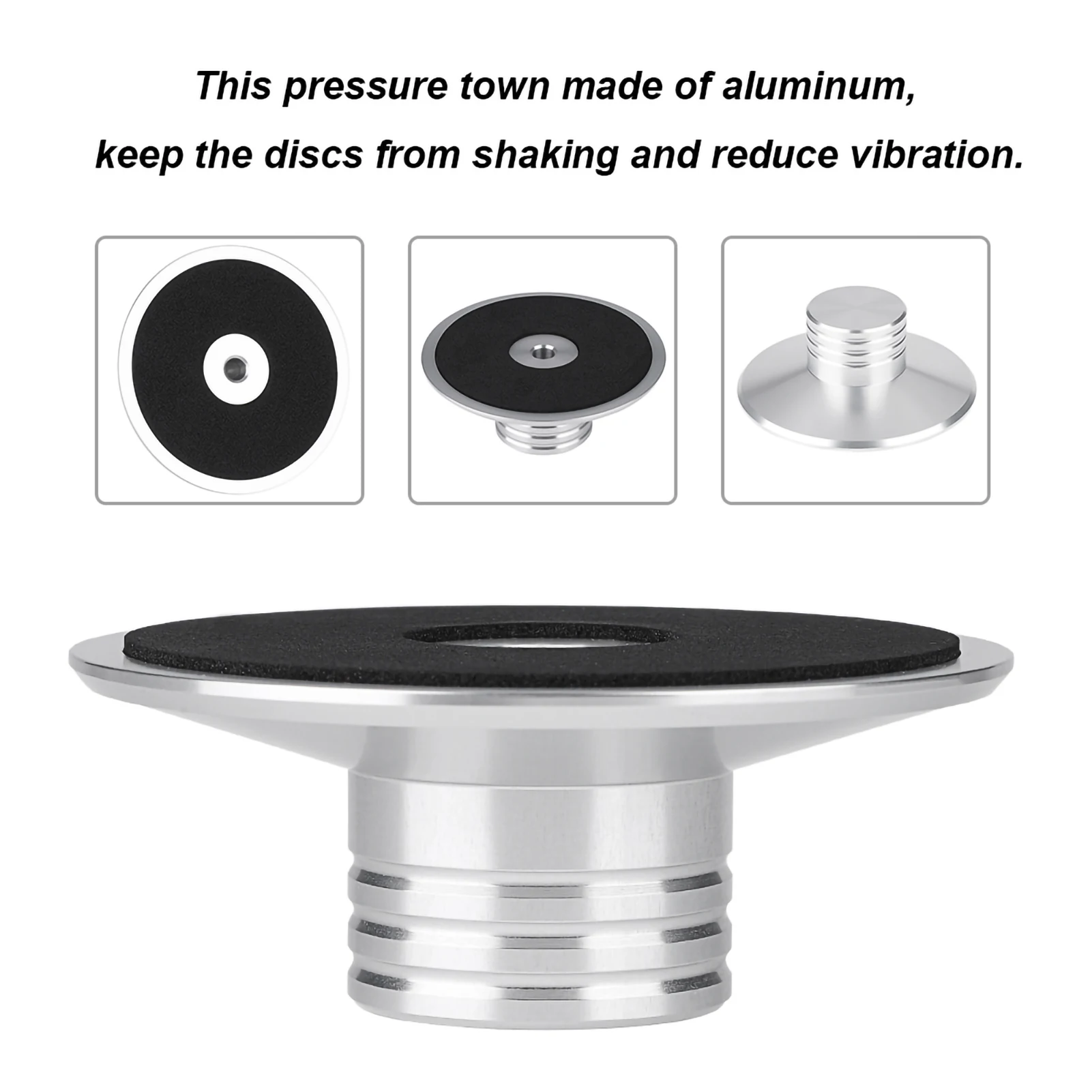 Metal Stabilizer NEW Black Record Weight Clamp LP Vinyl Turntables Metal Disc Stabilizer Record Stabilizer Turnable Stabilizer