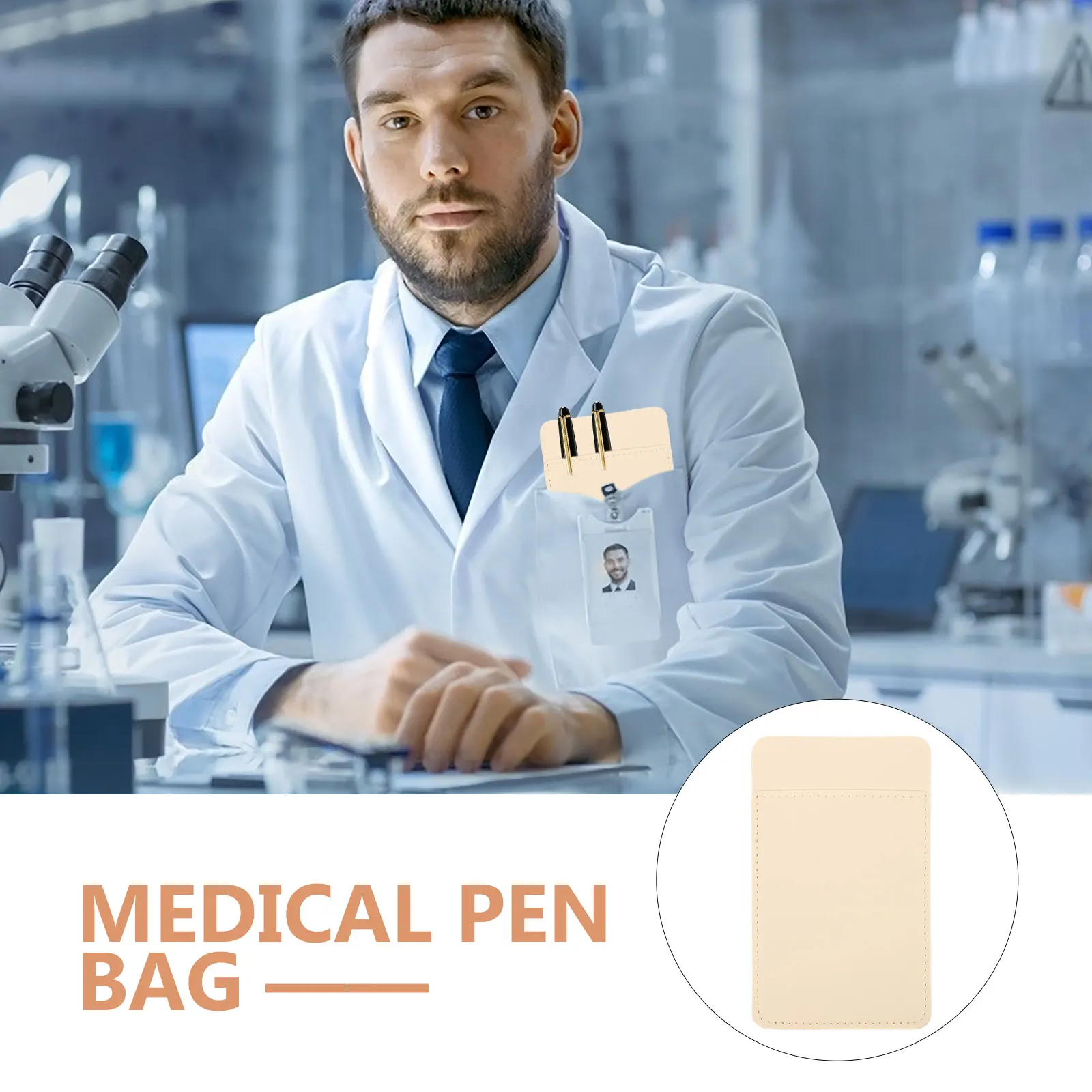 

Exquisite Craftsmanship Medical Pen Bag Leather Pencil Holder For Doctors Nurses Shirt Protector Organizer Hospital Accessories