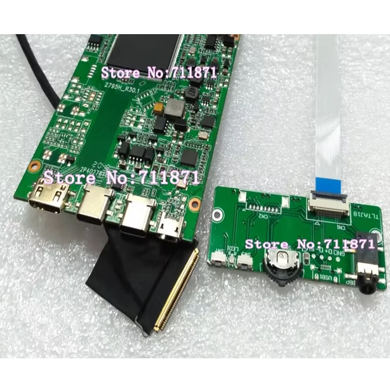 40Pin 20453-040T 4 Lanes eDP Screen cable Line Control board 4Lane eDP Driver plate Board For 20455-040E 4K Lcd Screen 40P EDP