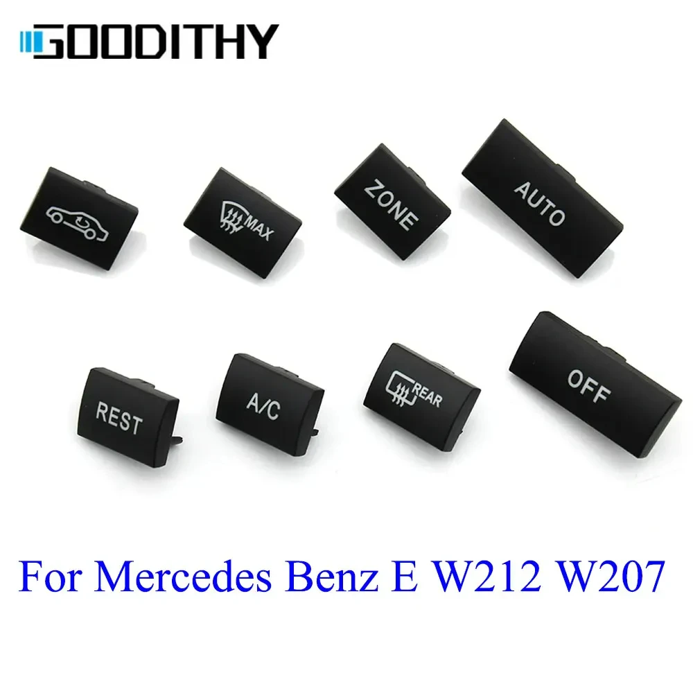 For Mercedes Benz E Class W212 W207 Console AC Heater Control Button Cover Air Conditioning Climate Buttons Key Car Accessories