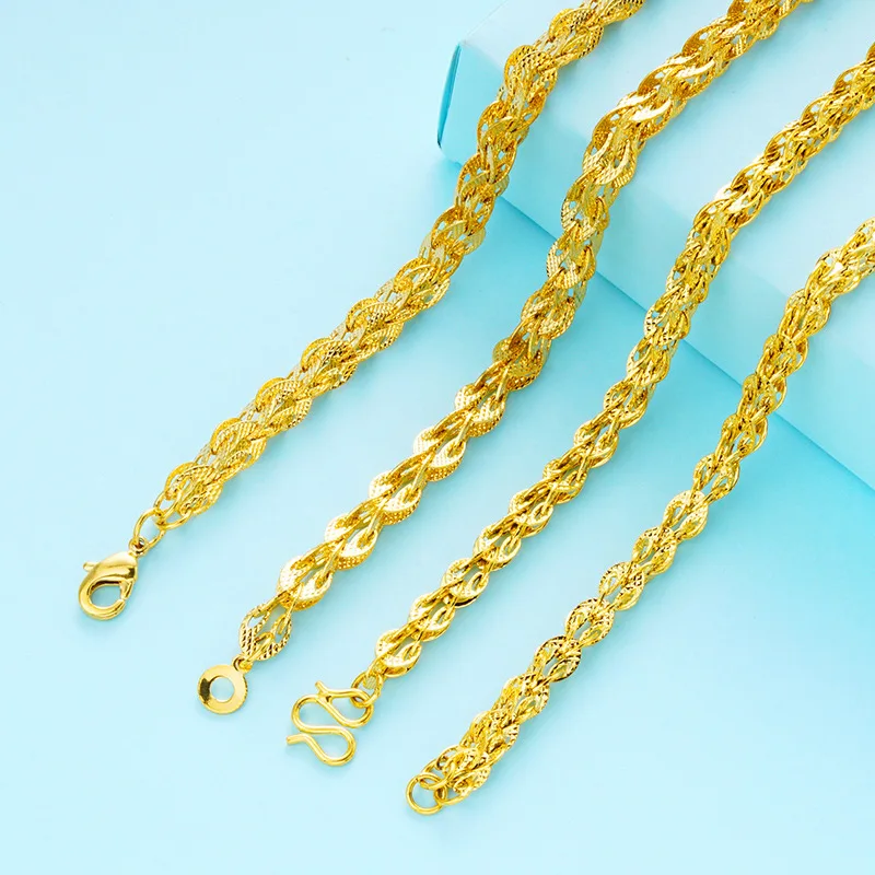 

Auspicious Premium Gift Gold Necklace For Women 24K Gold AU999 Lucky phoenix symbol as elegant high-end festival gift for ladies
