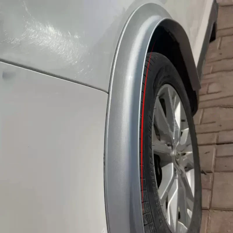 4.5/5.5 سنتيمتر * 1.5 متر سيارة المضادة للتصادم العالمي درابزين مضيئة عجلة أقواس الجناح المتوسع قوس الحاجب قطعة من نسيج الشفاه حامي غطاء #5