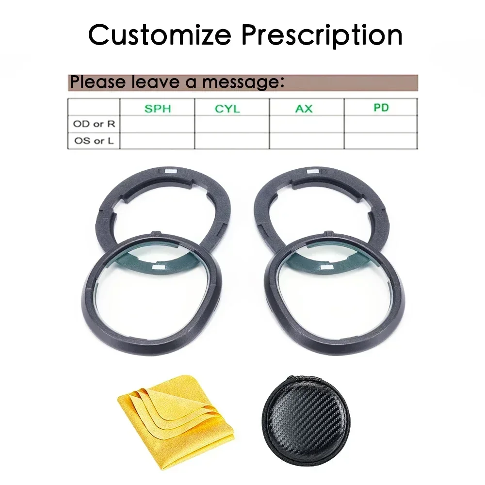 Für Quest 3 Objektiv Myopie Anti-Blau Anti-Glare Gläser Magnetische Brillen Rahmen VR Rezept Linsen Für Meta Quest 3 zubehör