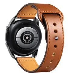 Leather Band For Samsung Galaxy watch 6 5 pro/4 Classic/Active 2/3/42mm/44mm 40mm 20mm 22mm bracelet Huawei GT/2/3 Pro 4 strap