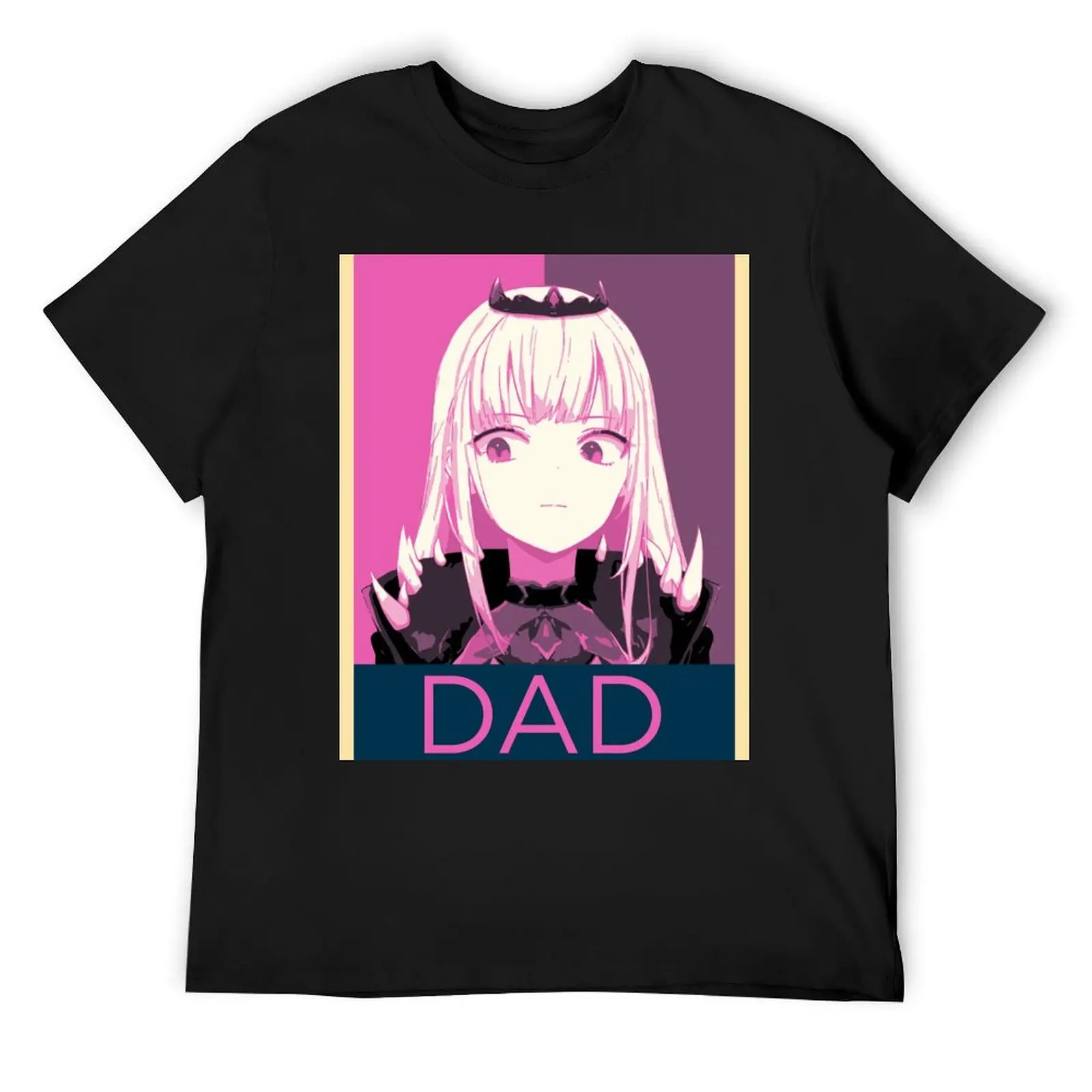 

Hololive EN Calliope Mori Dad Posterized T-Shirt korean fashion blue lock Man t-shirt mens funny t shirts