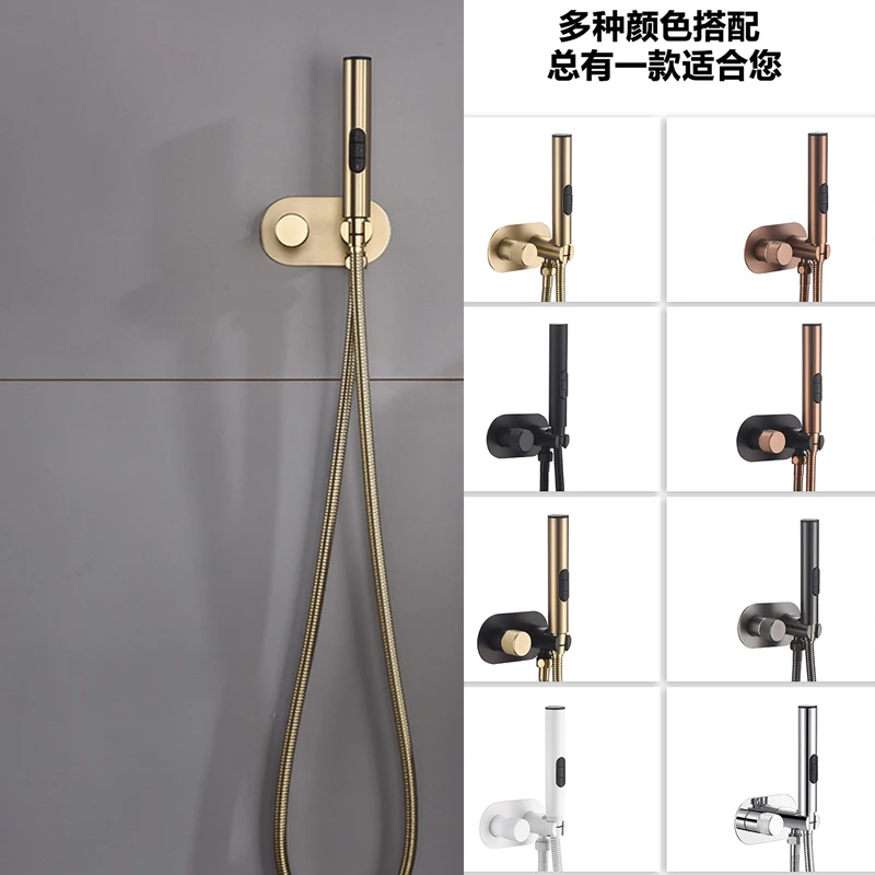 

Brushed Gold Toilet Toilet Companion Faucet Toilet Bathroom Sprayer Set Toilet Faucet Toilet Shower Room Hot Cold Water Spray