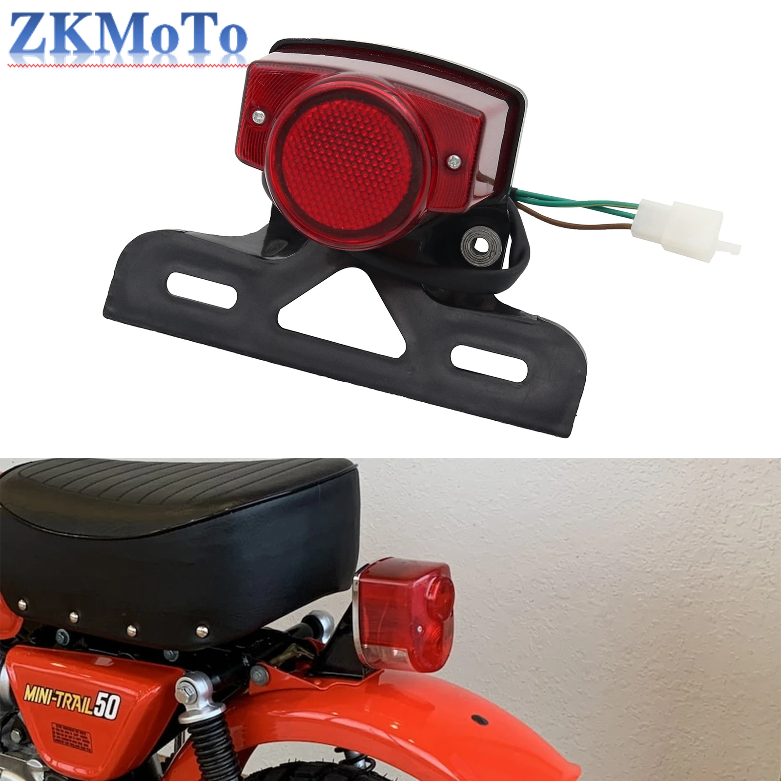 Mini tylne światło ostrzegawcze motocykla dla ATV Honda MONKEY Z50 Z50JZ Z50 KDF rower uniwersalne akcesoria