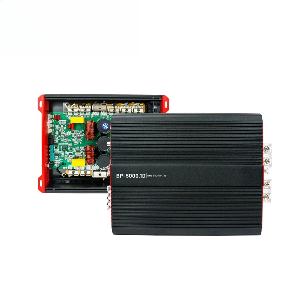 High-Power 5000W Monoblock Class D Amplifier for Stereo, BP-5000 DJ Subwoofer Amp with Efficient Cooling