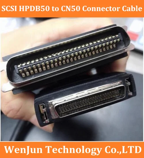 SCSI HPDB50 male to CN50 male connector cable HPDB 50pin to CN50pin for Scanner 1.8M