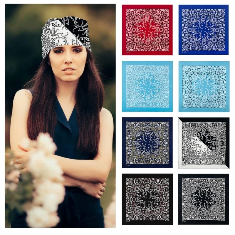 Multifunctional Headwrap Sports Cycling Headbands Pocket Square Headscarf for Outdoor Activity