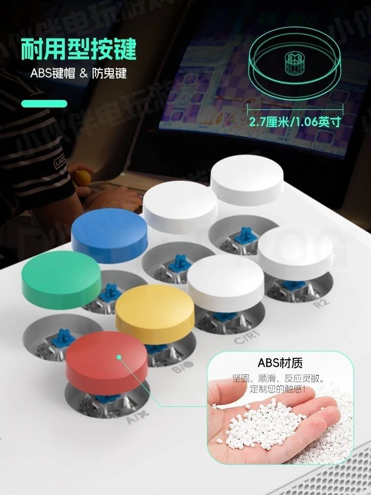 DATA FROG Y5A Joystick Konsol Arcade Cocok untuk Switch Android IOS Windows Arcade Fight Stick Mendukung Bluetooth Nirkabel