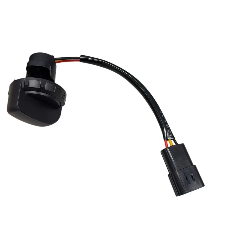 Suitable for Kobelco SK75-8 excavator throttle knob, yellow four-hole plug electronic throttle potentiometer