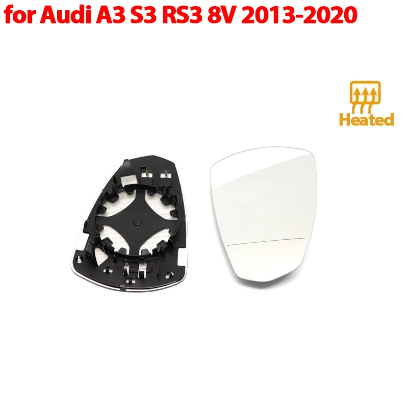 Left Right Wing Mirror Glass Heated Driver Passenger For Audi A3 S3 RS3 RS A S 3 2013-2020 Accessories 8V0857535D, 8V0857536D