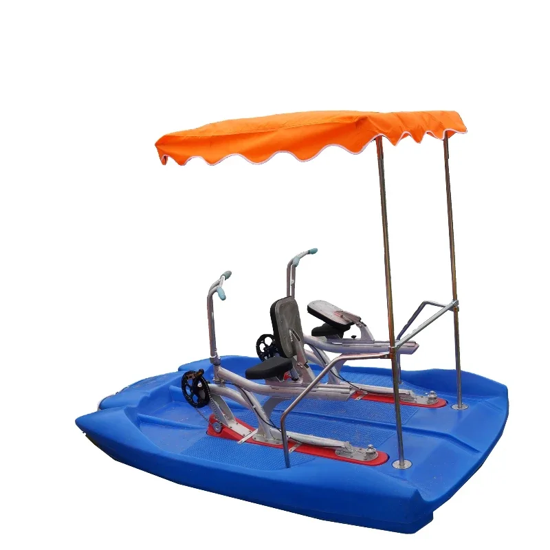 Portable Water Park Game Equipment Floating Pedal Boat Water Tricycle Bicycle Lake and Sea