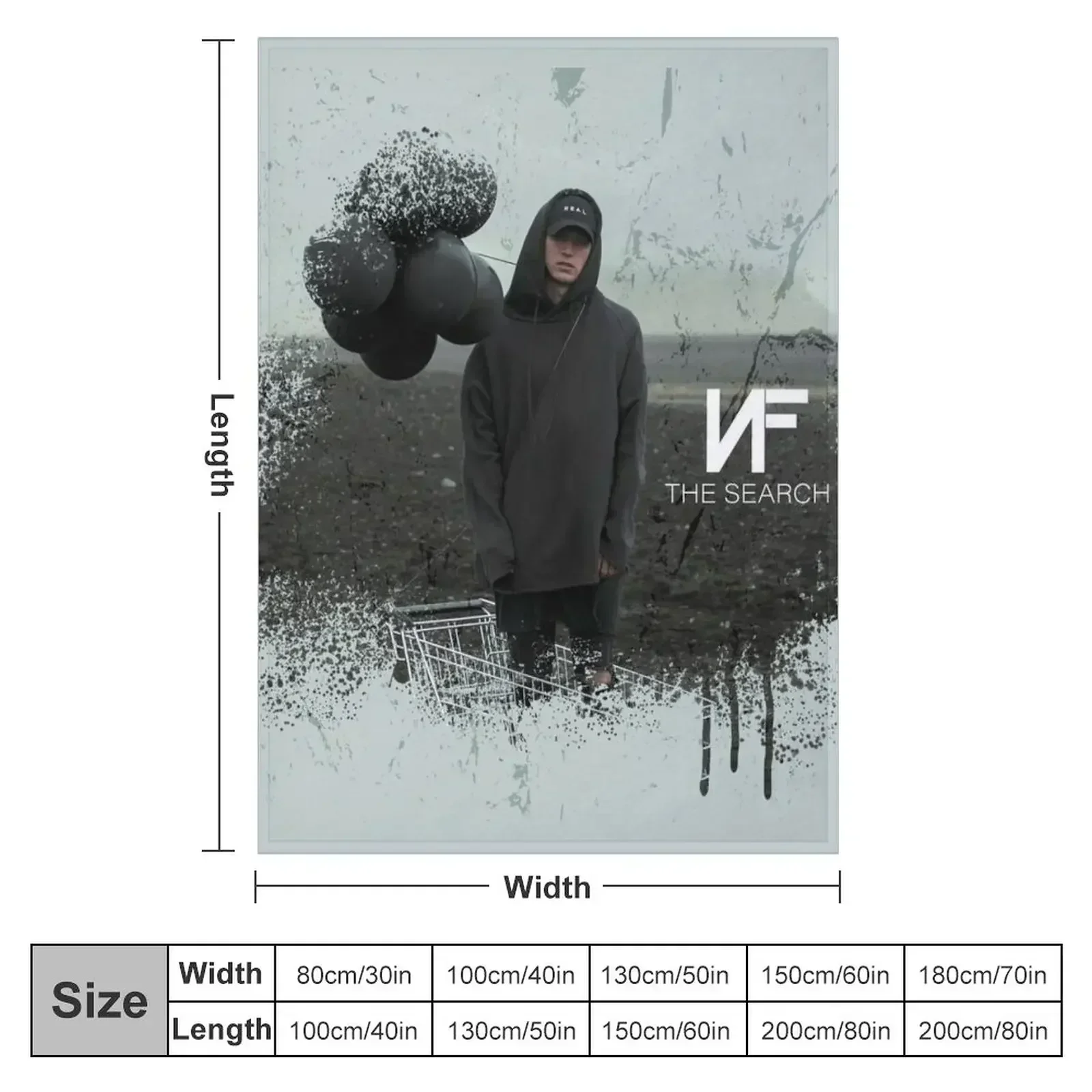NF - The Search Throw Blanket couch cozy soft plush fuzzy picnic outdoor blanket