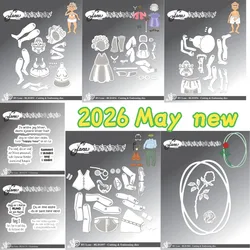 2026 May new cartoon graphics Metal Cut dies and Stamps for DIY Scrapbooking Photo Album Embossing Decorative Paper Cards
