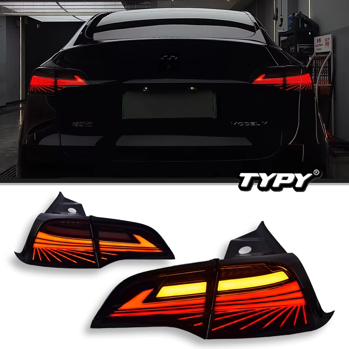 

TYPY Car Lights For Tesla Model 3/Y 2019-2022 Taillight LED Projetor Tail Lamp Daytime Running Light Automotive Accessories