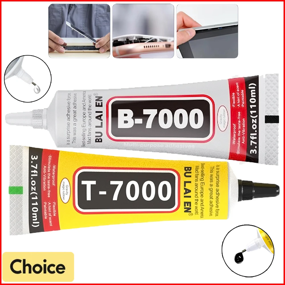 1/5Pcs B7000 Glue Mobile Phone Screen Superglue T-7000 Adhesive Telephone Glass Glue Repair Point Diamond Jewelry DIY Glue Tools