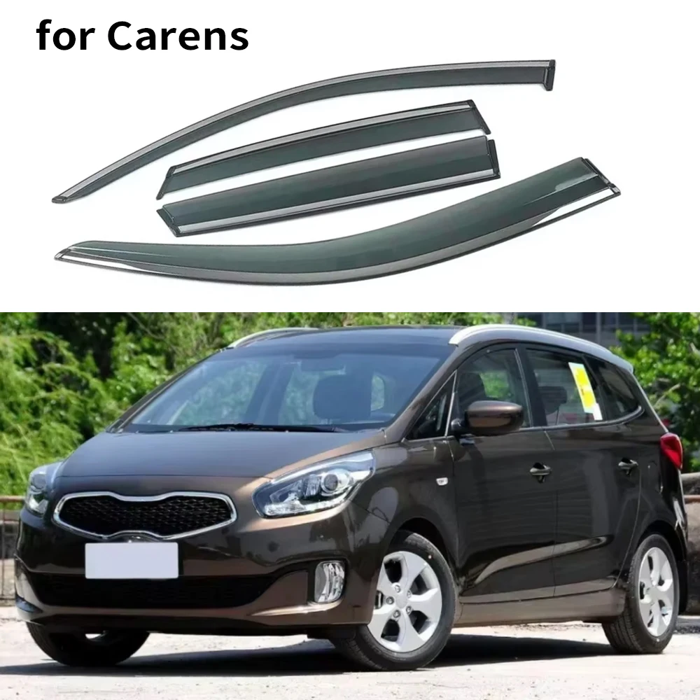 

Хромированные полоски, защита от дождя для KIA Carens 2006-2019, оконный козырек, ветровые дефлекторы, дверной козырек, вентиляционные шторы, вентиляционный козырек