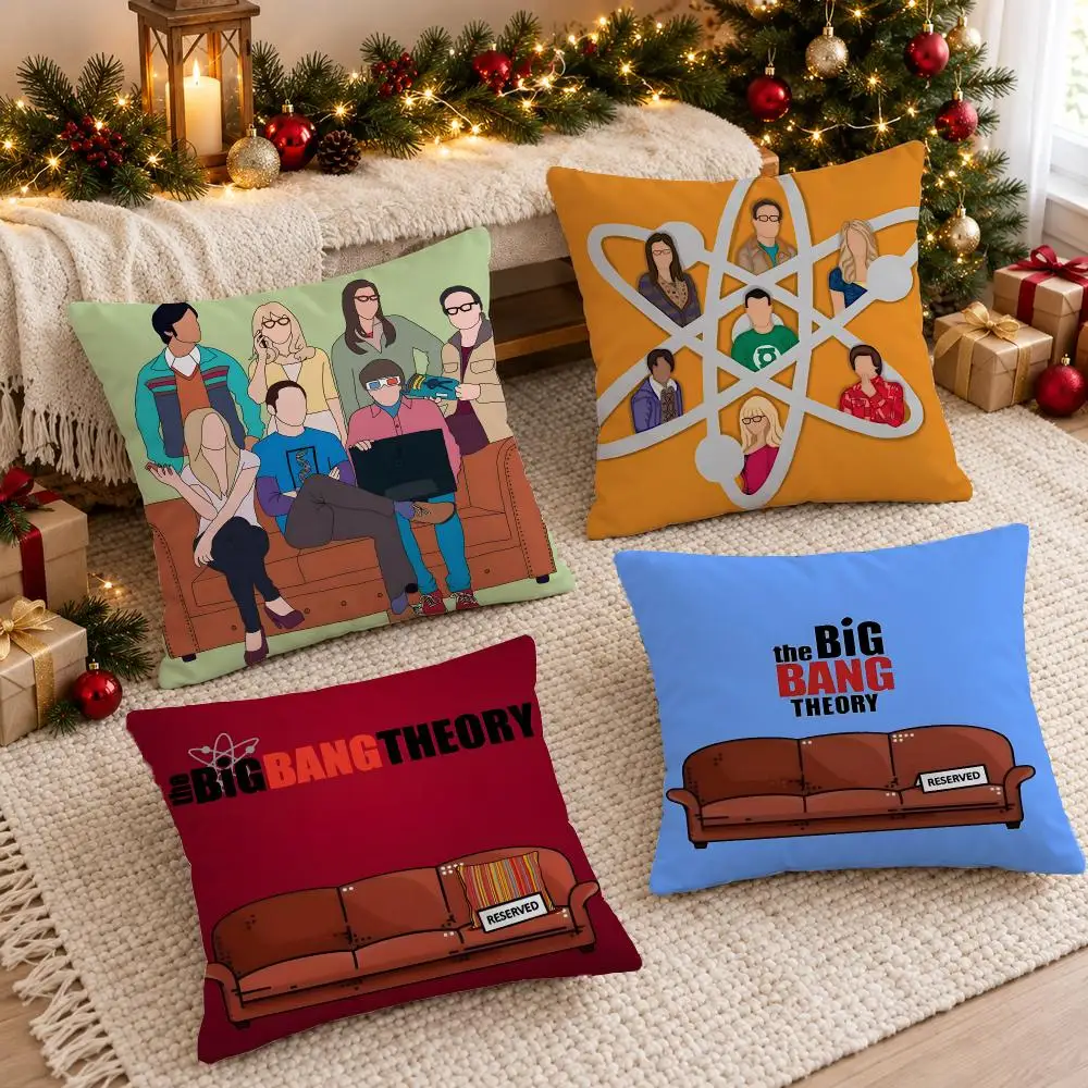 Hilarious Classic The Big Bang Theory Cushion Cover Sofa Living Room Home Decor Invisible Zipper Anti-dustmite Shell