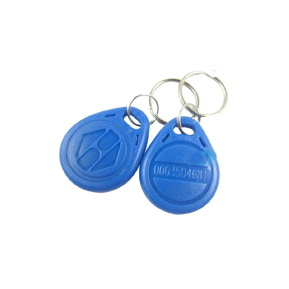 100pcs 125khz TK4100 EM4100 RFID Proximity Keychain Door Entry Access Control 125K Read Only ID Token Keyfob Tag Keys Keykobs