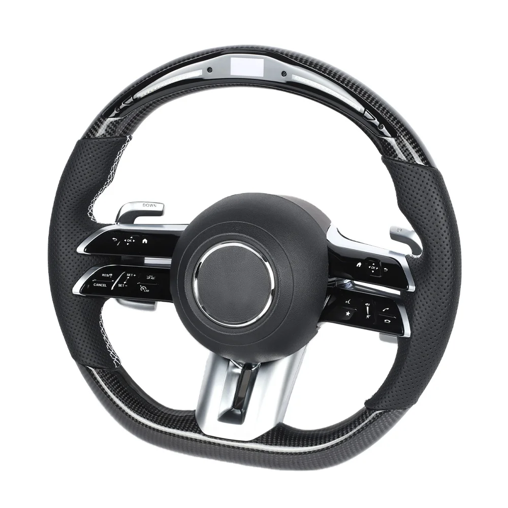 Carbon Fiber Steering Wheel For For Mercedes Benz C-Class W205 W213