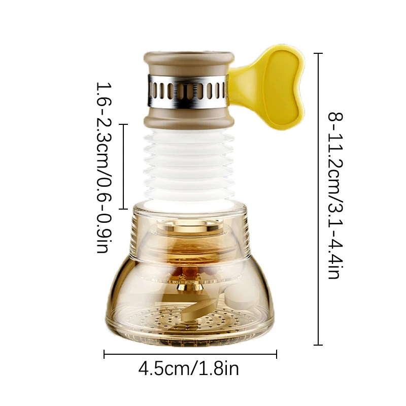 Kitchen Faucet Nozzle Adapter Sink Accessories Universal 360 Rotation Faucet Bubbler Swivel Water Saving Economizer Head Shower