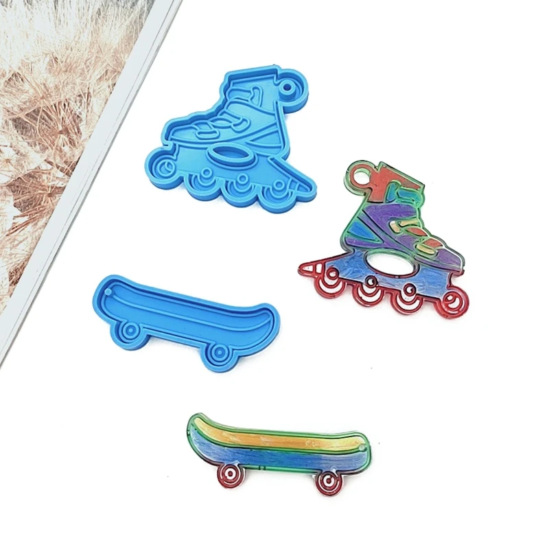 

Keychain Casting Silicone Mold for DIY for Key Chain Pendant Charm with Hanging