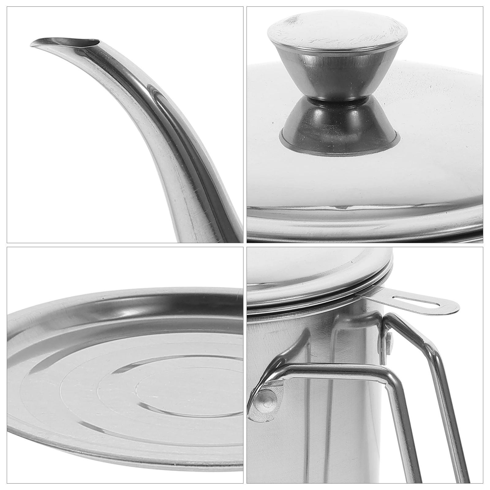 

Stainless Steel Pot 1.4L Grease Container Strainer Kitchen Can Cooking Cooking Oil Container Dispenser Oil Holder