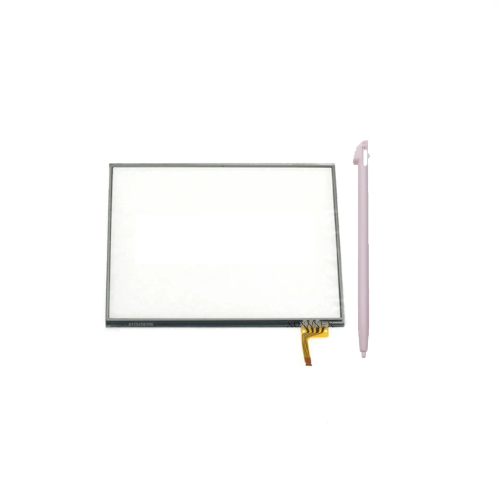 1Set Touch Screen Panel Display Digitizer Glass For 3DS XL LL game console With Plastic Metal retractable stylus pen
