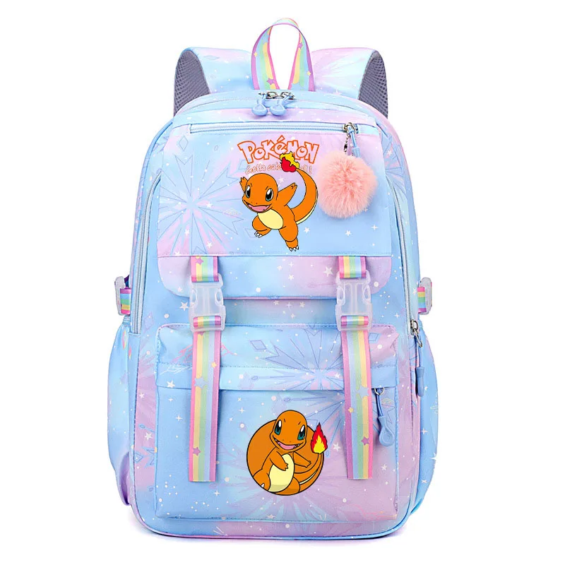 Afbeelding 7: Anime Pikachu Charmander Cartoon Boekentas Pokemon Rugzak Kinderen Cadeau voor Tiener Student Terug Naar School Rugzak Gir