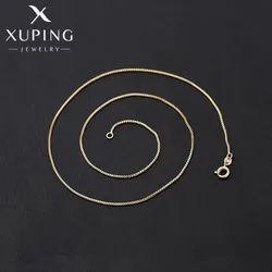 Xuping Jewelry 45cm Charm Style Box Chain for Pendant Necklace Women Trendy Jewellery Copper Alloy Exquisite Gift X000656243