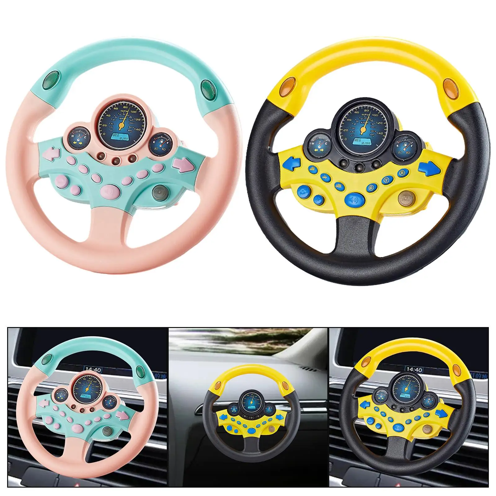 Simulation Car Driving Toy Kids Electric Wheel Toy for Children Kids Gifts