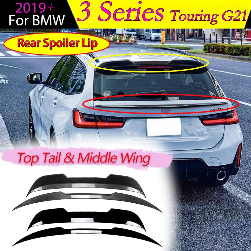 

Rear Trunk Spoiler Wing Lip for BMW 3 Series Touring G21 Wagon 2019+ Rear Roof Top Middle Tail Wing Body Kit Tuning Auto Parts