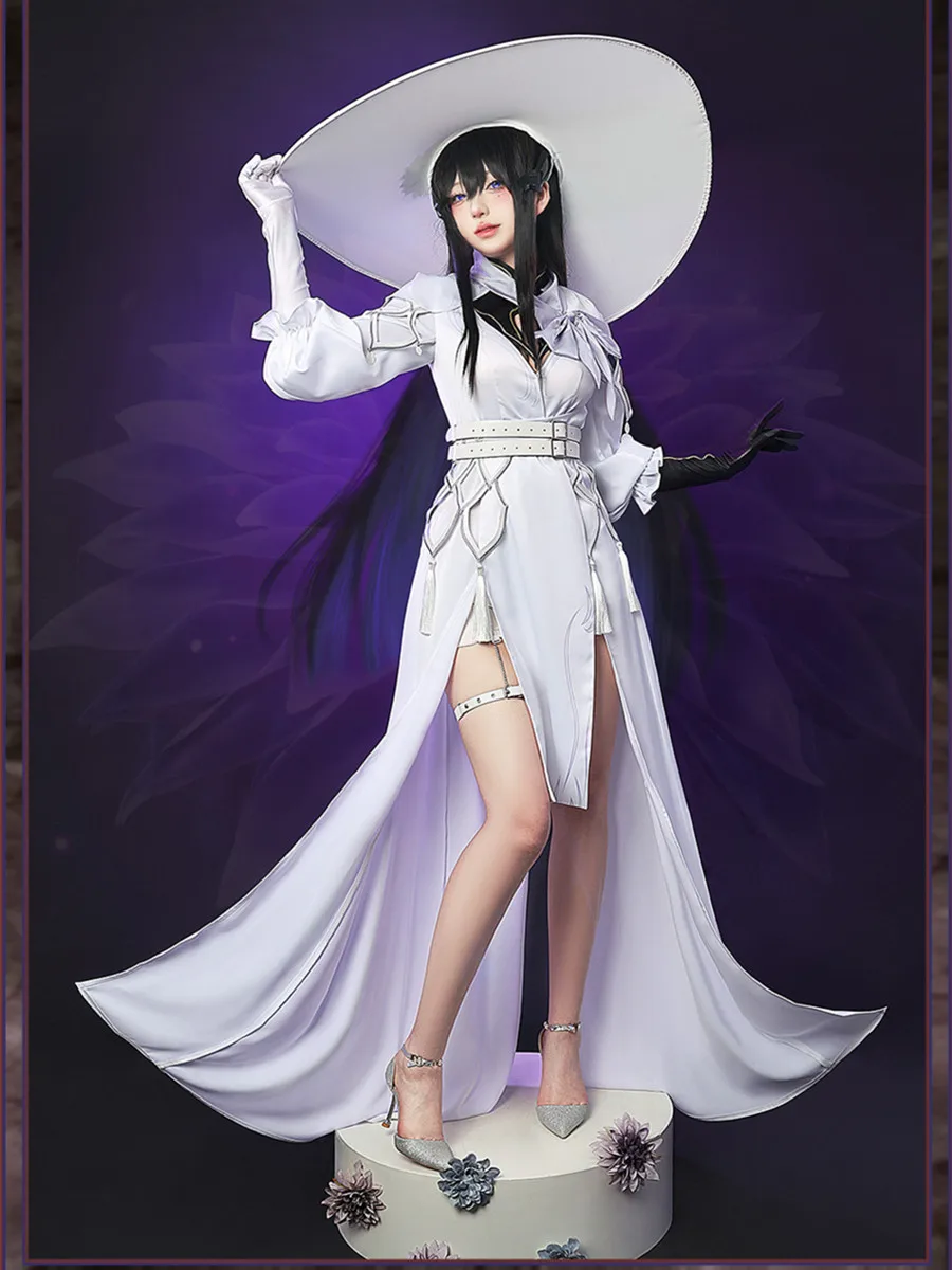 Disfraz de Cosplay de Constance para mujer, uniforme de juego de rol, traje de Carnaval de Halloween, Honkai Star Rail, Anime, blanco, 2024