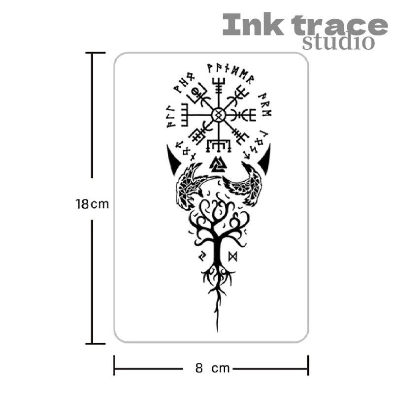 1/2PCS Waterproof Roc Bird Temporary Tattoo Sticker Semi-Permanent Magic Fake Tattoo Lasts up to 15 Days image 3